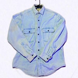 Vintage L.L Bean Flannel Lined Denim Jacket